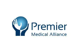 A logo of premier medical alliance